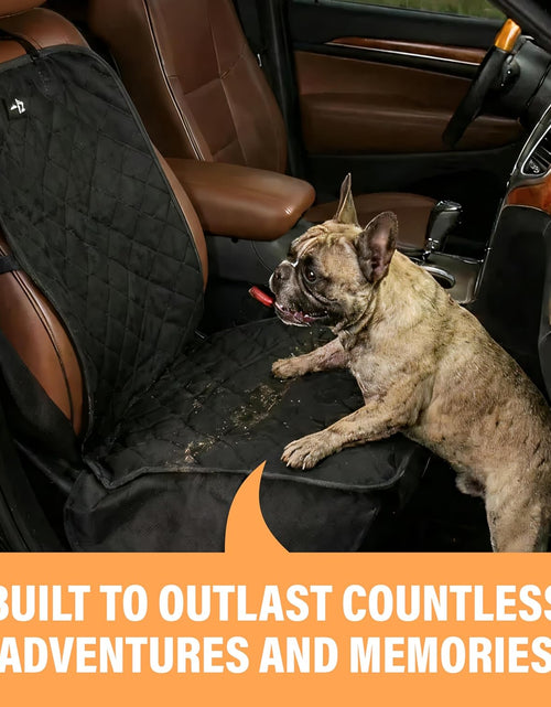 Load image into Gallery viewer, Front Dog Car Seat Cover for SUV, Trucks, Sedans. Waterproof Car Seat Covers for Dogs Front Seats Only. Car Seat Protector for Dogs - Orange
