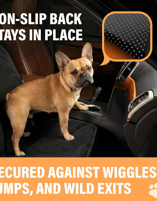 Load image into Gallery viewer, Front Dog Car Seat Cover for SUV, Trucks, Sedans. Waterproof Car Seat Covers for Dogs Front Seats Only. Car Seat Protector for Dogs - Orange
